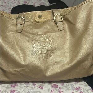 Vince Camuto Metallic Gold Shoulder Bag